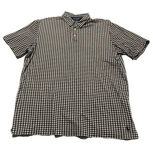 Polo Golf Ralph Lauren Men’s Large  Black and White Gingham Pattern Shirt.